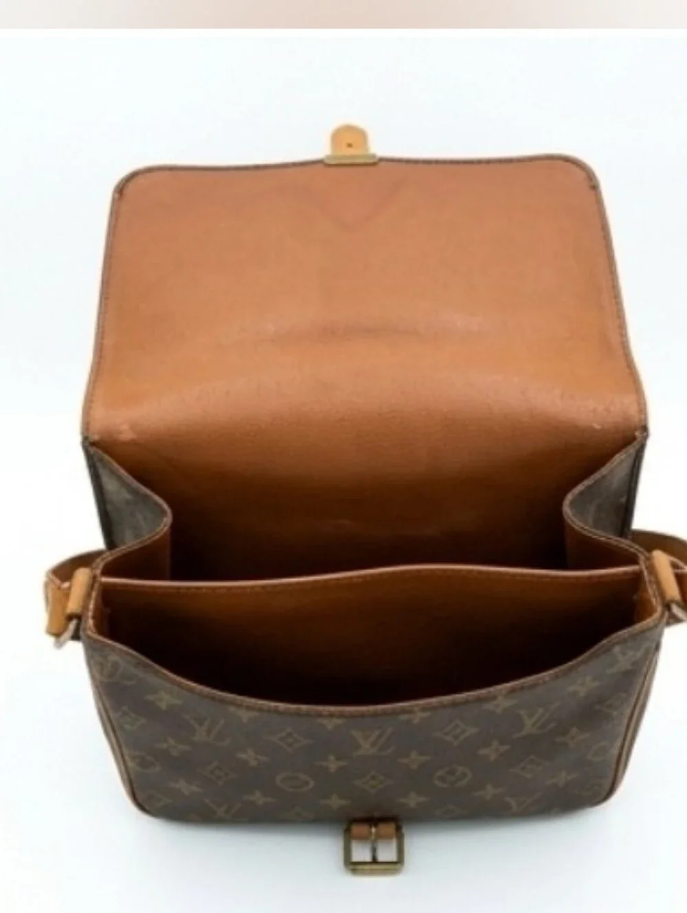 Authentic Vintage Louis Vuitton Monogram Cartouchière Crossbody Bag
